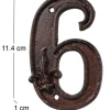 Numéro de maison en fonte (Chiffre 6)