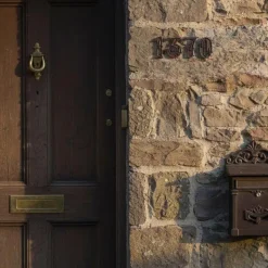 Numéro de maison en fonte (Chiffre 0)