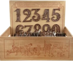 Numéro de maison en fonte (Chiffre 4)