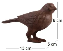 Oiseau déco en fonte