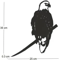 Oiseau sur pique aigle en acier corten