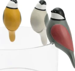 Oiseaux mignons à poser en polyérsine (Lot de 3)