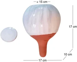 Ollas à planter en argile medium Marbré