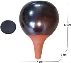 Ollas à planter en argile medium Métallique