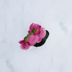 Orchidée artificielle pot en céramique 30 cm (Fuschia)