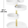 Organisateur de salle de bain 5 plateaux rotatifs Pirouette