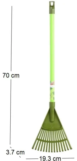 Outil de jardin en plastique pour enfant 70 cm (Râteau à feuilles)