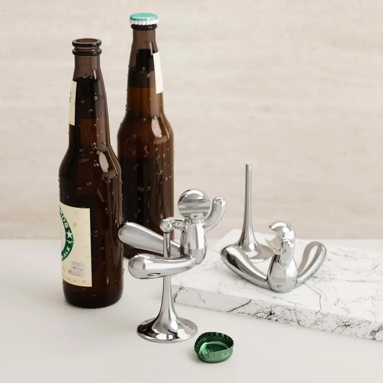 Ouvre-bouteille en zinc Rodeo