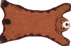 Paillasson animal en fibres de coco intérieur extérieur (Ours)