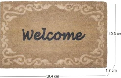 Paillasson coco relief Welcome