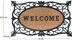 Paillasson en caoutchouc et coco Welcome