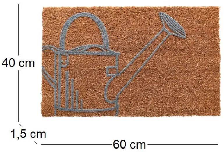 Paillasson en coco et PVC 60 x 40 cm (Arrosoir)