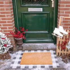 Paillasson en coco et PVC 60 x 40 cm (Uni)