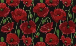 Paillasson en fibres de coco Coquelicots