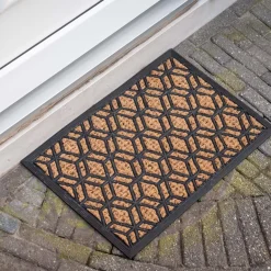 Paillasson en fibres de coco et caoutchouc 60 x 40 cm (Losanges)