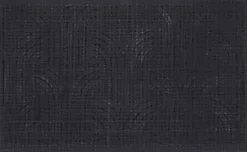 Paillasson en fibres de coco et caoutchouc avec motifs 75 x 45 cm (Art déco)
