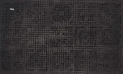 Paillasson en fibres de coco et caoutchouc avec motifs 75 x 45 cm (Mosaique)