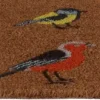 Paillasson en fibres de coco oiseaux