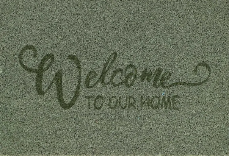 Paillasson en fibres de coco Welcome (Vert)