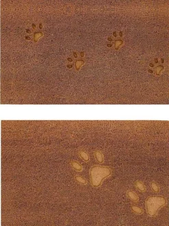 Paillasson en fibres de coco 60 x 40 cm Paw (Lot de 2)