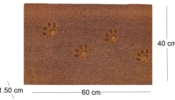 Paillasson en fibres de coco 60 x 40 cm Paw (Lot de 2)