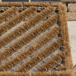 Paillasson spirale en fibres de coco (75 x 45 cm)