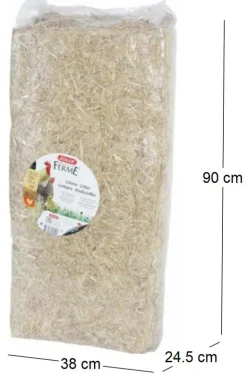 Paille naturelle pour litière 240 litres (Unitaire )