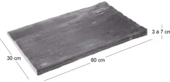 Palis de schiste ton ardoise (Lot de 10)