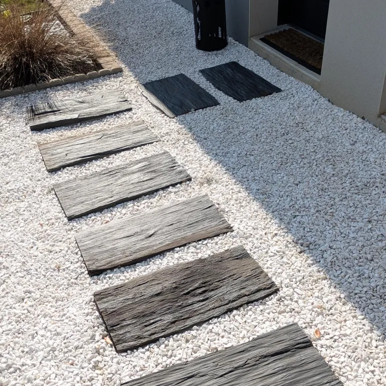 Palis de schiste ton ardoise (Lot de 5)