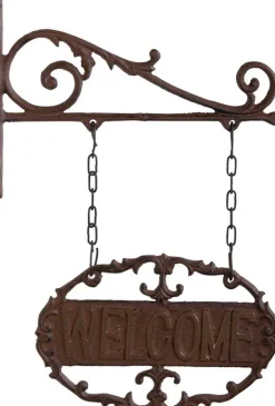 Pancarte murale en fonte Bienvenue