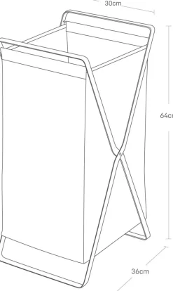 Panier à linge pliable Tower (Blanc)