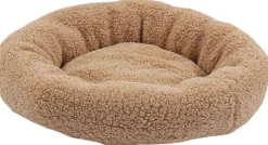 Panier rond en bouclette 60 cm (Marron clair)
