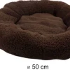Panier rond en bouclette 50 cm (Marron foncé)