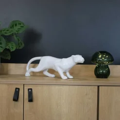 Panthère en céramique Spirit (Blanc)