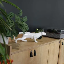 Panthère en céramique Spirit (Blanc)