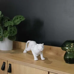Panthère en céramique Spirit (Blanc)