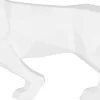 Panthère en résine mat Origami (Blanc)