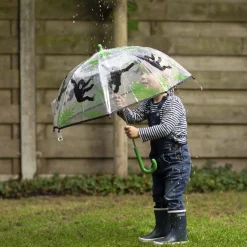Parapluie transparent singe pour enfant