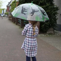 Parapluie transparent singe pour enfant