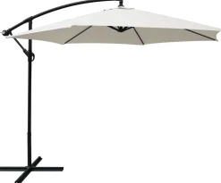 Parasol déporté rond Eko 3 m (Ivoire)
