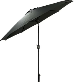 Parasol droit rond Eko 2.5 m (Gris anthracite)