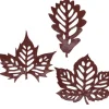 Pas japonais en fonte Feuilles (Lot de 3)