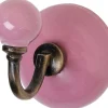 Patère classique ronde en céramique (Rose - Mona)
