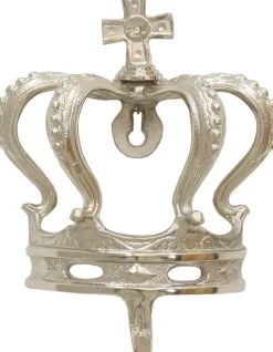 Patère 1 crochet Crown 23 x 17 cm (Argenté)