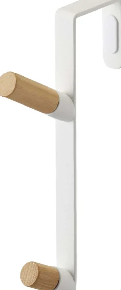 Patère 2 crochets spécial porte Door (Blanc)