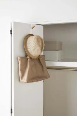 Patère 2 crochets spécial porte Door (Blanc)
