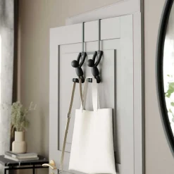 Patère double de porte Buddy (Noir)
