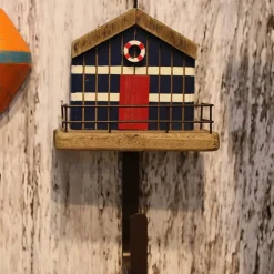 Patère en bois et métal Sea (Cabane de pêcheur)