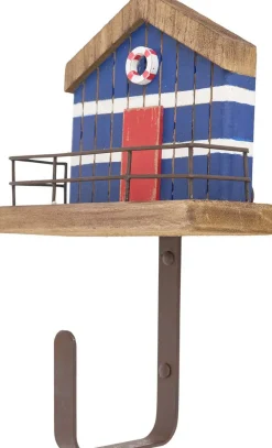 Patère en bois et métal Sea (Cabane de pêcheur)
