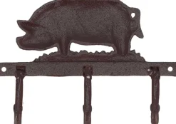 Patère en fonte 3 crochets (Cochon)